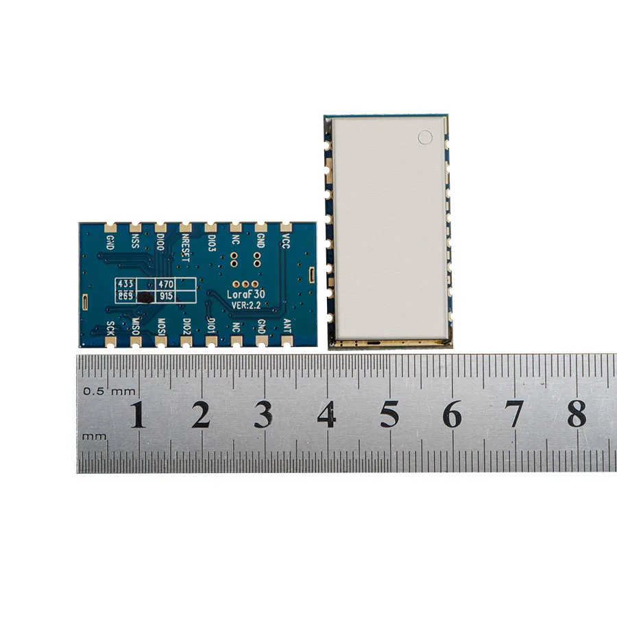 Imagem -03 - Pequeno 6km a 8km 433mhz de Alta Potência 1w Transceptor rf de Longo Alcance 30dbm Sx1278 Módulo Lora Peças Lote Lora1278f30-tamanho