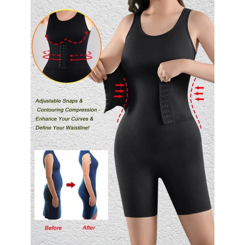 

2025[Высокая талия | Бесшовное] Бесшовное корректирующее белье с высокой талией - женское двухслойное компрессионное боди