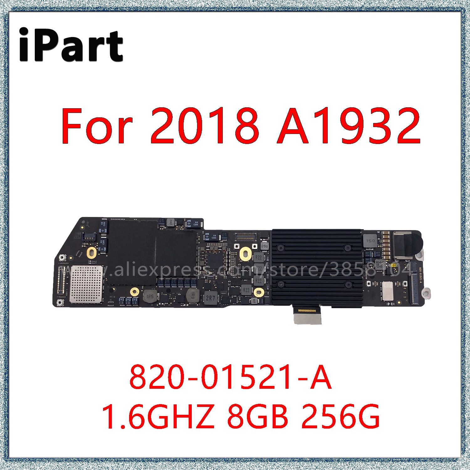 2018 A1932 Logic Board For MacBook Pro 13.3”  Motherboard With Fingerprint 1.6GHz 8GB/16GB 128G 256G SSD 820-01521-A