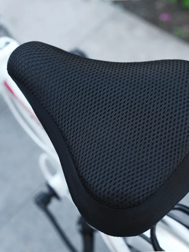 AliExpress Bicycle Saddle 3D Soft Bike Seat Cover Cycling Silicone Seat Cushion Cycling Breathable Saddle Comfortable Bicycle Bike