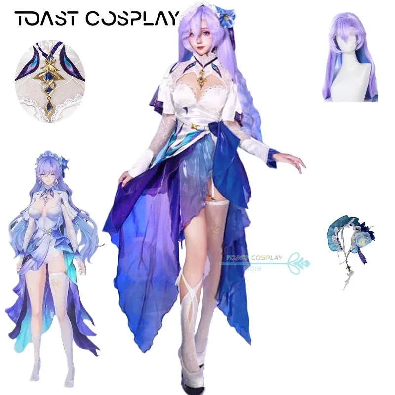 Cantarella 코스프레 게임 Wuthering Waves Cantarella 코스프레 의상 드레스 카니발 할로윈 애니메이션 파티 복장 가발 신발