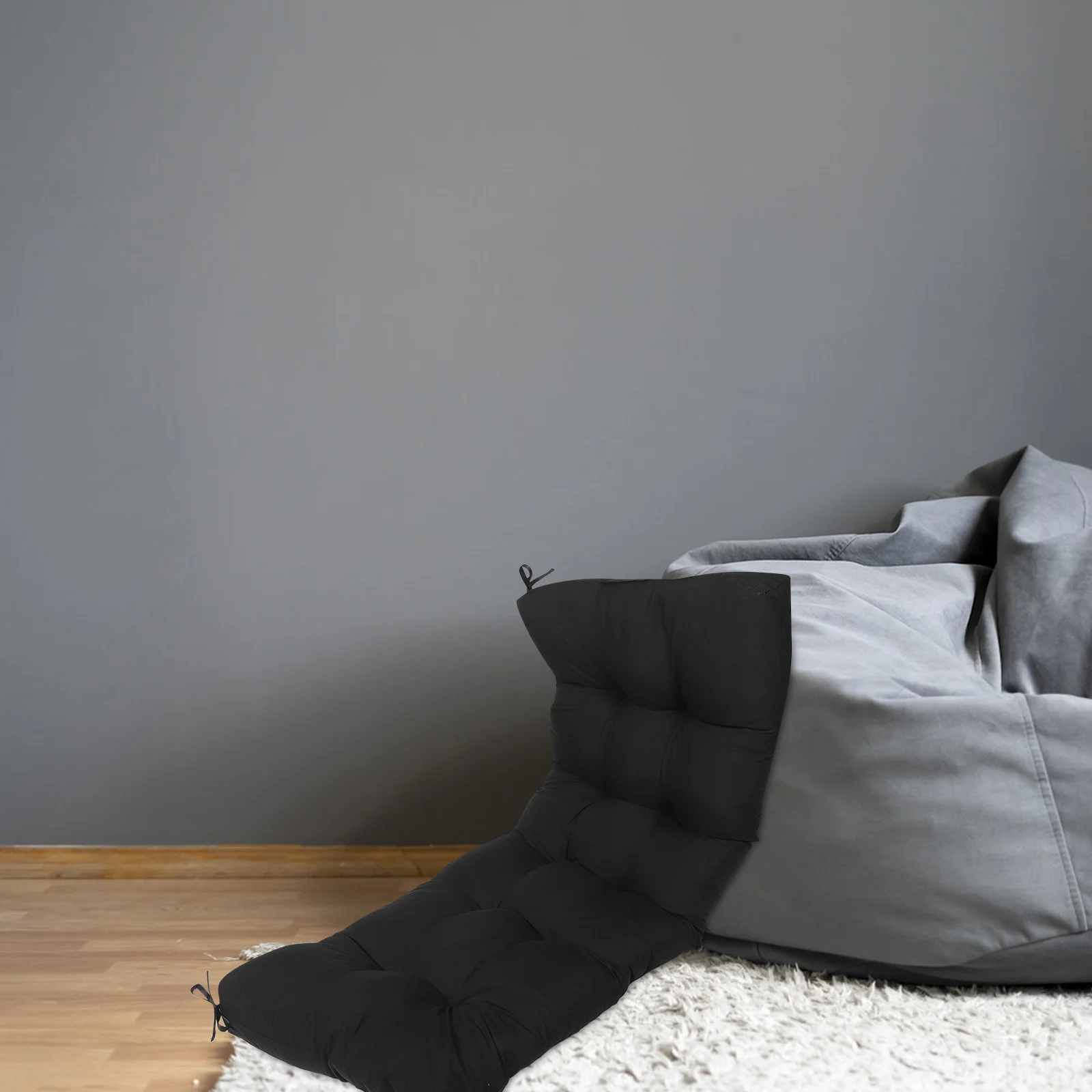 

Cotton Bench Cushion Black Seat Pad for Patio Outdoor Furniture Chair Couch Back Pillow