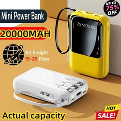 66W Fast Charging Mini Power Bank 20000mAh PD 20W Flash Charging Powerbank External Battery for IPhone Xiaomi Portable Charger