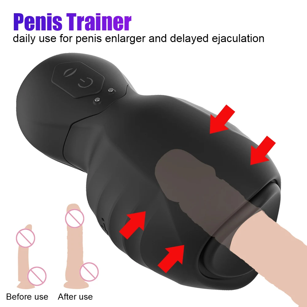 125mm Male Masturbator Glans Sucking Vibrators Vaginal For Men 18 Penis Pump Enlargement Cock Exerciser Sucker Sucks Sex Toys