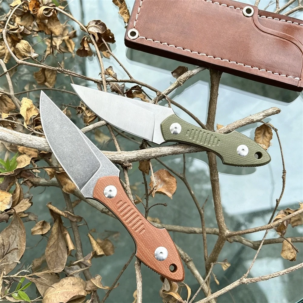 

GMF3 Fixed Blade Knife, Premium 8Cr13MoV Steel Blade, Non-Slip G10 Handle, Versatile Outdoor Camping Cutting EDC Utility Tool