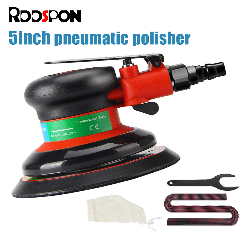 

Pneumatic Orbital Sander Air Grinder 5 Inch Vacuum Eccentric Polishing Grinding Sanding Air Powered Machine Pneumatic Tools