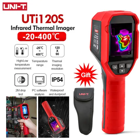 UNI-T UTI120S Thermal Imaging Camera 120x90 Pixel Construction Thermal Imager For Repair Floor Heating Tube Testing