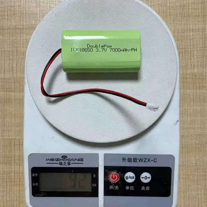 Doublepow 3.7V 18650 مجموعات بطاريات الليثيوم 7000mAh بطارية قابلة للشحن الصيد مصباح ليد سمّاعات بلوتوث + PH 2.0 المكونات