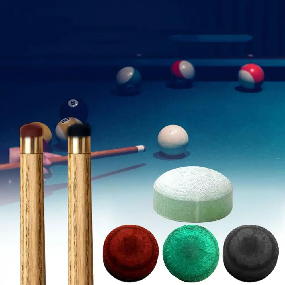 9.5-14mm Billiard Cue Heads Strong Hardness Stick Tip Replacement Head Slip-on Billiards Cue Tips Protector Snooker Accessories