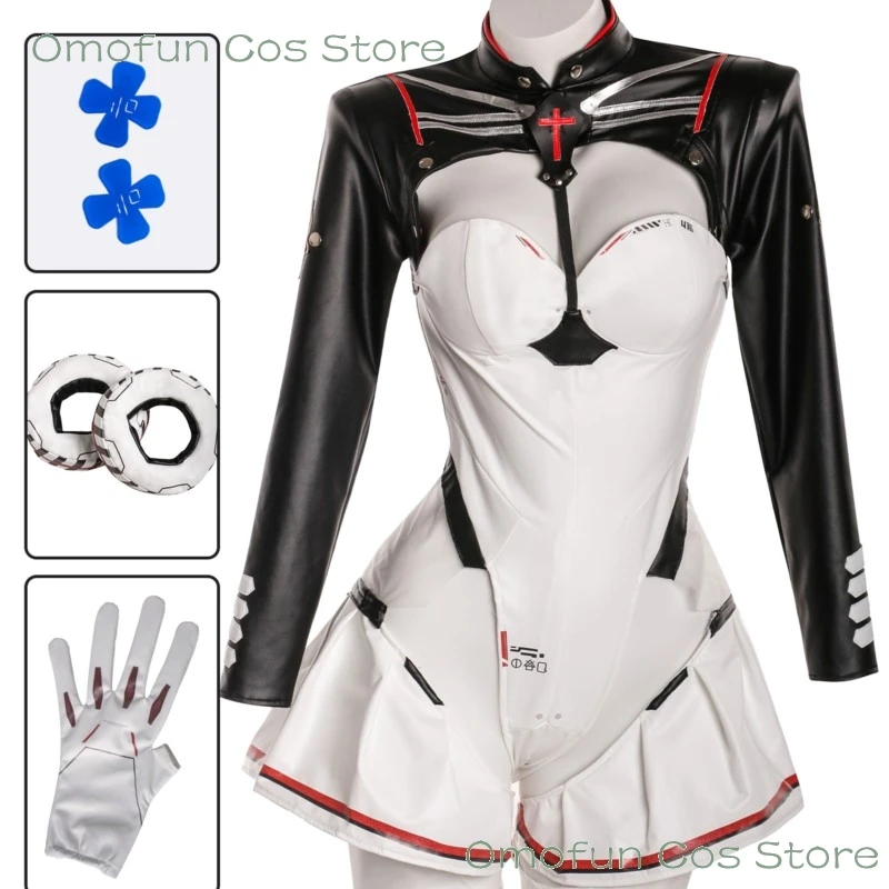 Clukay Klukai Cosplay Gra GIRLS' FRONTLINE 2:EXILIUM Uniformy Kombinezon Damski Strój na Halloween Imprezę Kostium Seksowny Kombinezon Peruka