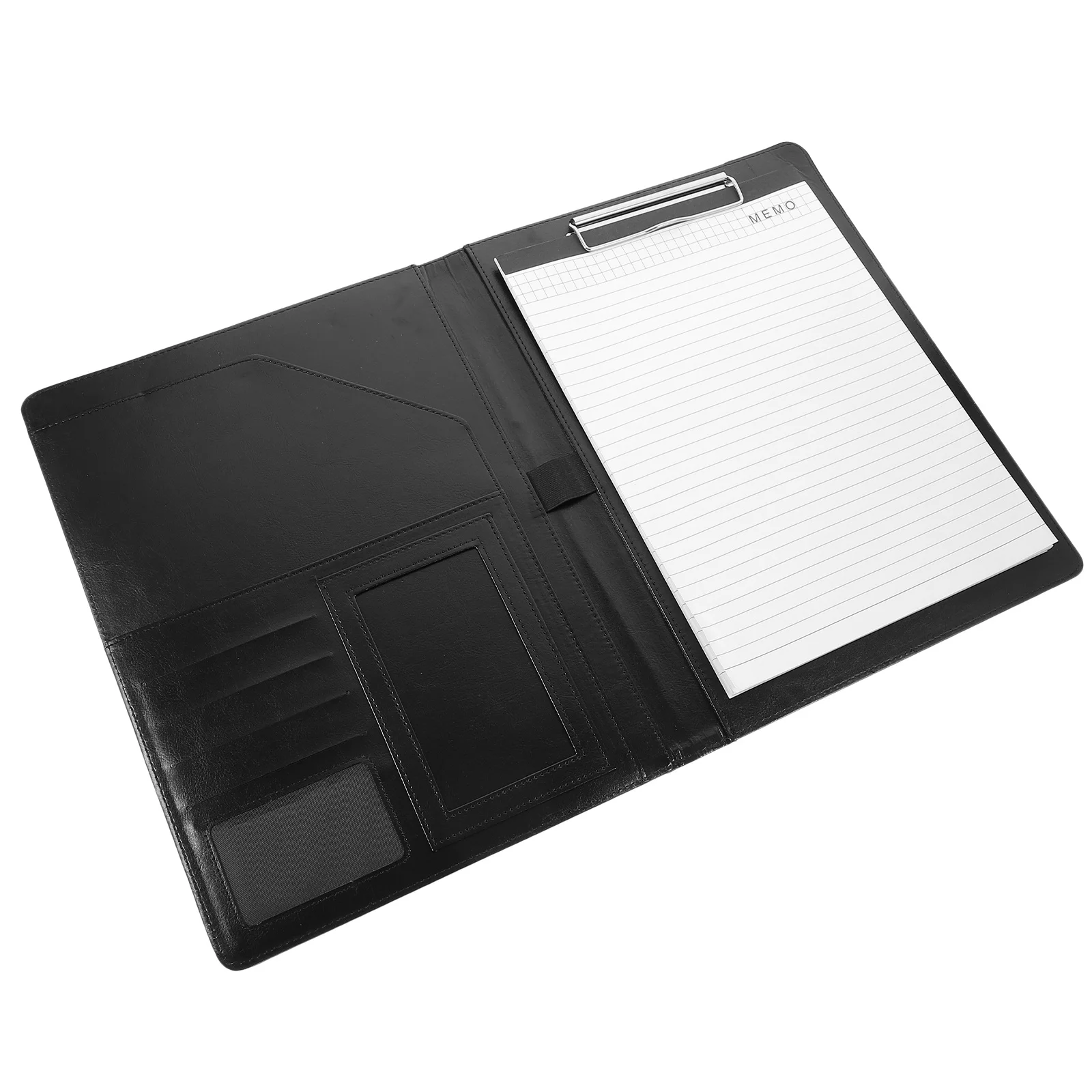 

1 Set Portfolio Organizer Binder Loose Leaf Holder Document Folder Interlayer Storage For Business Cards Pens Office Accessories