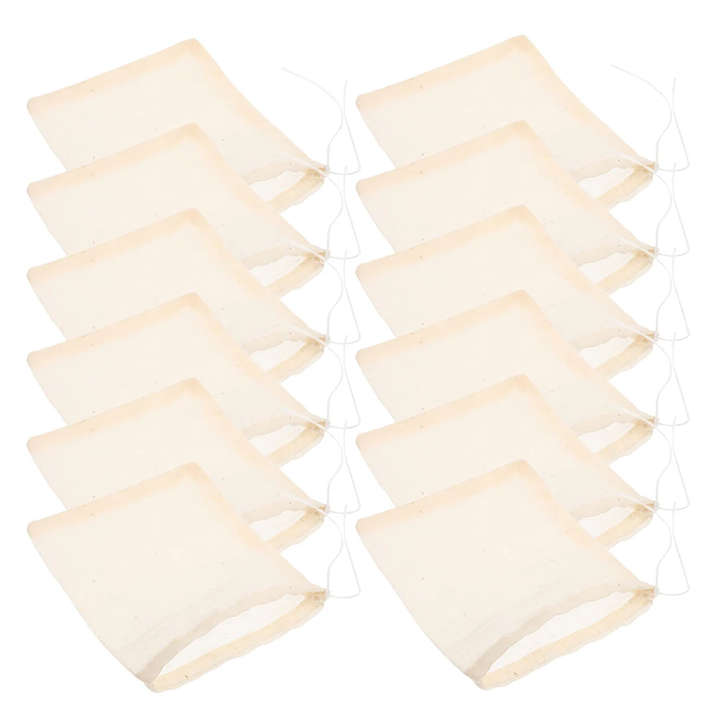

50 Pcs Cooking Bag Empty Stew Seasoning Filter Bags Drawstring Cheesecloth Mesh
