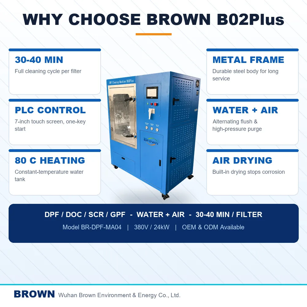 Brown truck dpf cleaning equipment dpf cleaning machine cleaning machine