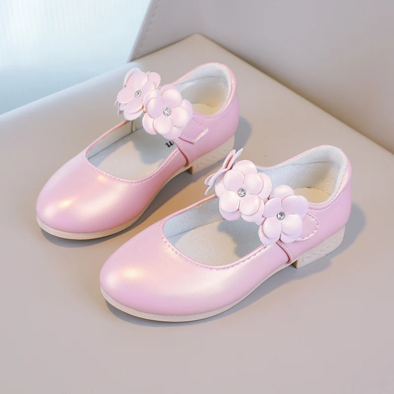 Herbst Mädchen Mary Jane Applikationen niedrigen Absatz schöne Kinder Prinzessin Schuh drei Farben spitzen Zehen atmungsaktiven Kinder Schuh 26-36 – Detail 33