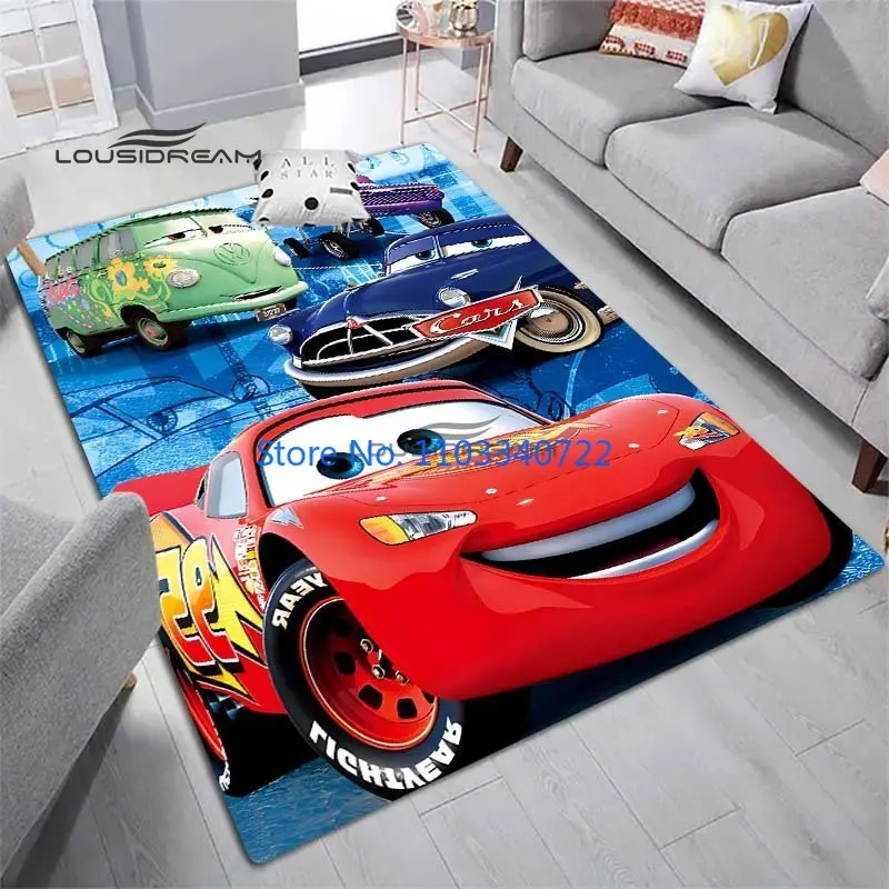 Lightning McQueen Carpets  Rug Carpets 120x160cm Decor for Living Room Children's Bedroom Sofa Bathroom Kids Floor Mat