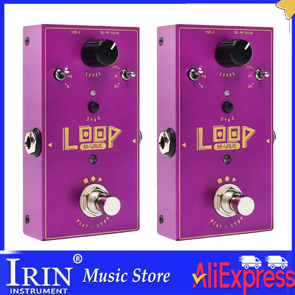 M-vave Loop II Looper Guitar Pedal,3 Loops Up To 11 Minutes Recording Time,3 Speed Control Loop Effect Function Pedal