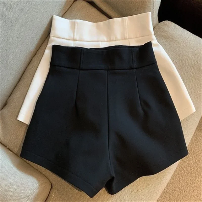 Women Shorts  Black Shorts Women Harajuku Elegance High Waisted Shorts A Line Slim Casual Hot Girl Straight Pants Sexy