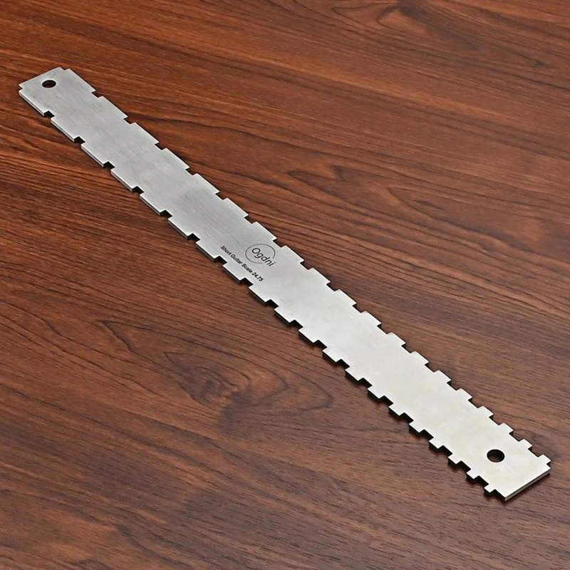 Notched Straight Guitar Luthiers Tool, String Action Ruler Gauge, Guitar Fretboards Fret String Height Gauge E56D