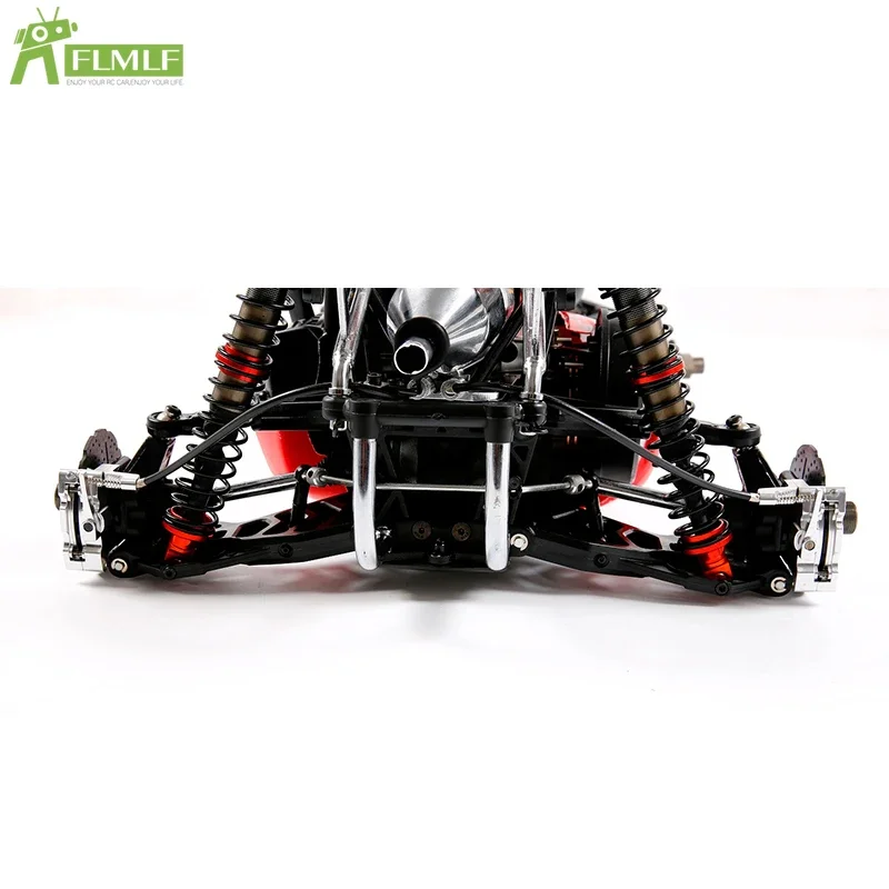 Alloy CNC Rear Wheel Cable Brake System Kit Fit for 1/5 HPI ROFUN BAHA ROVAN KM BAJA 5B 5T 5SC Rc Car Toys Games Parts