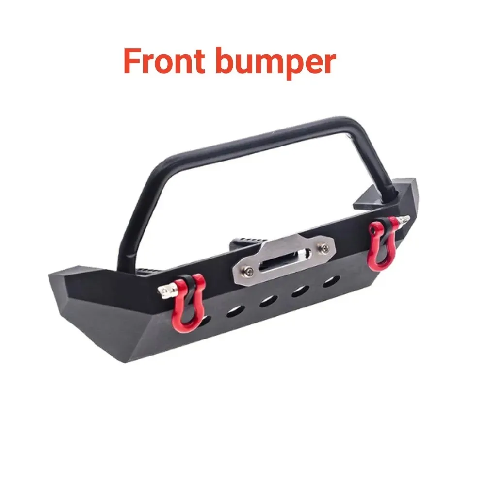

Metal Front Rear Bumper with Tow Hook Defender for 1/10 RC Crawler Axial SCX10 90046 SCX10 III AXI03007 Trxs TRX4