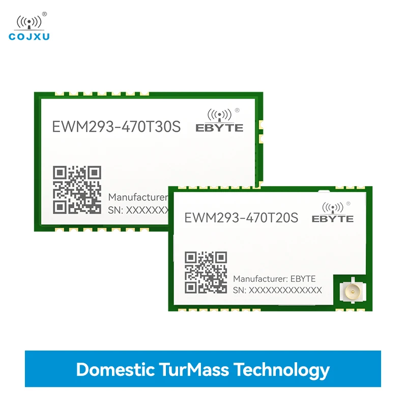 470MHz TurMass Technology LPWAN COJXU EWM293 Series UART Module AT Command Up to 10KM Distance Wireless Wake Up RSSI