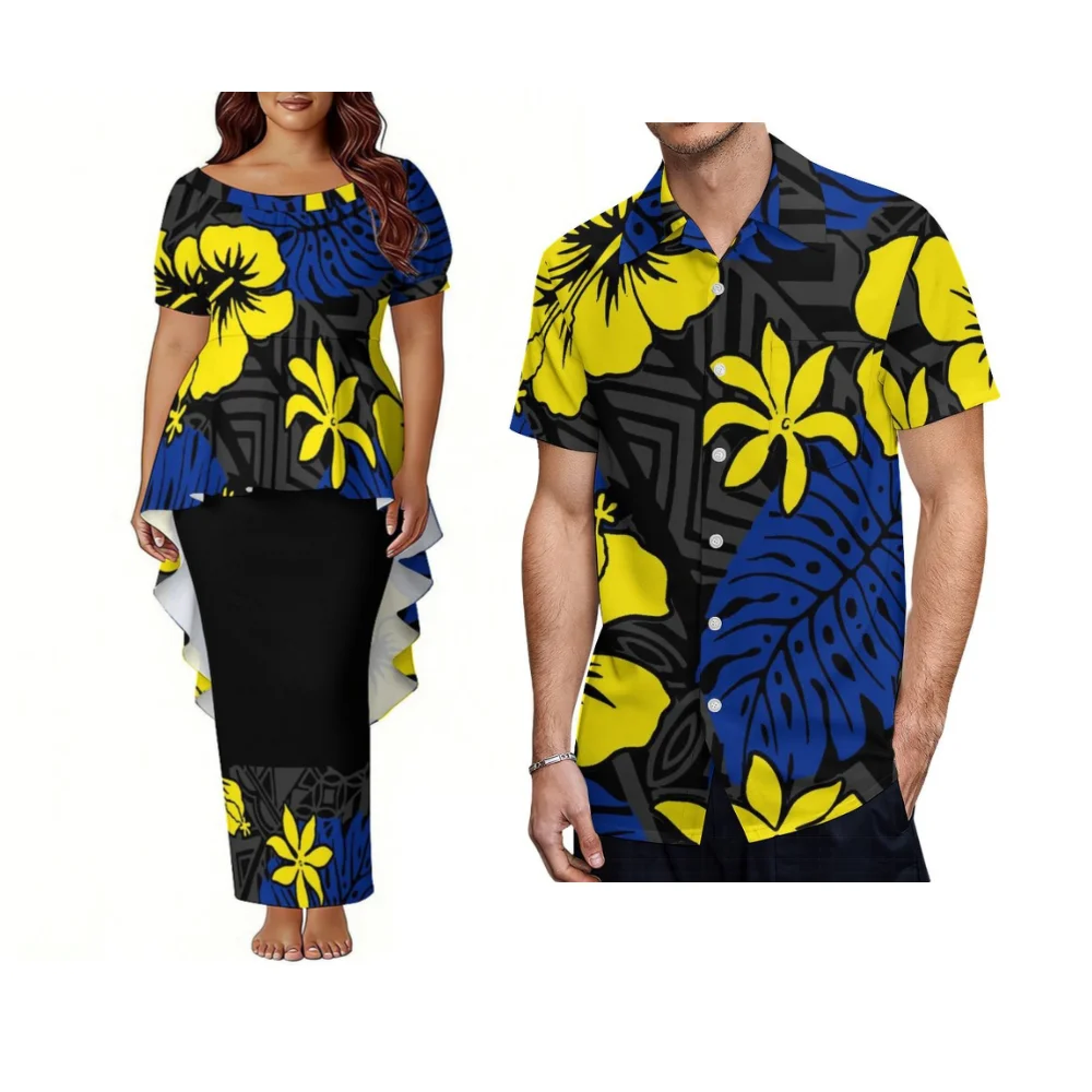 

Удобный комплект из мягкой ткани в гавайском стиле для пар. Индивидуальный пошив юбки для женщин: комплект юбки-пулетаси для коррекции фигуры