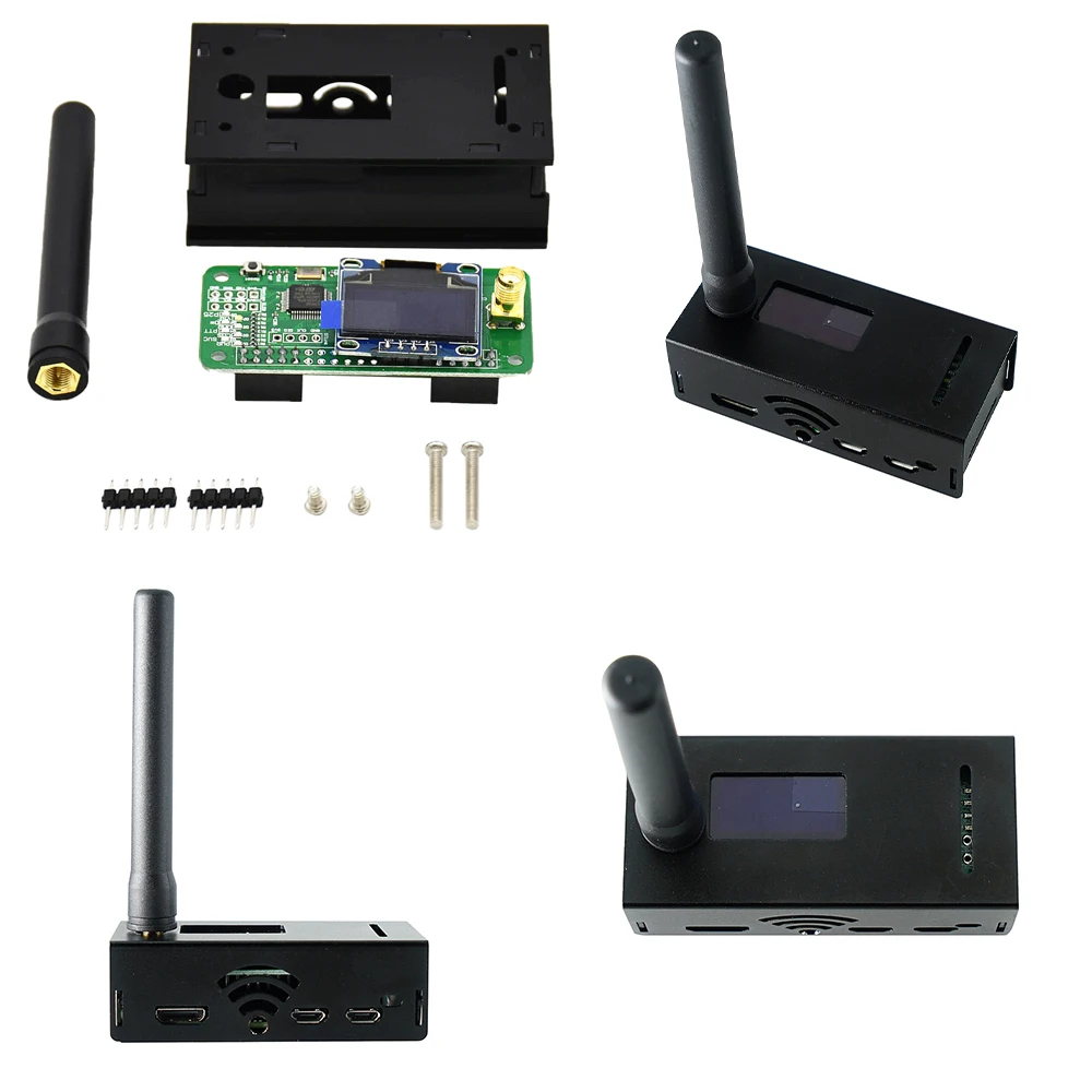 32-bit UHF VHF UV MMDVM Hotspot Kit +OLED+Metal Case+Antenna for P25 DMR YSF DSTAR NXDN for Raspberry Pi Zero W 0W 3B 3B