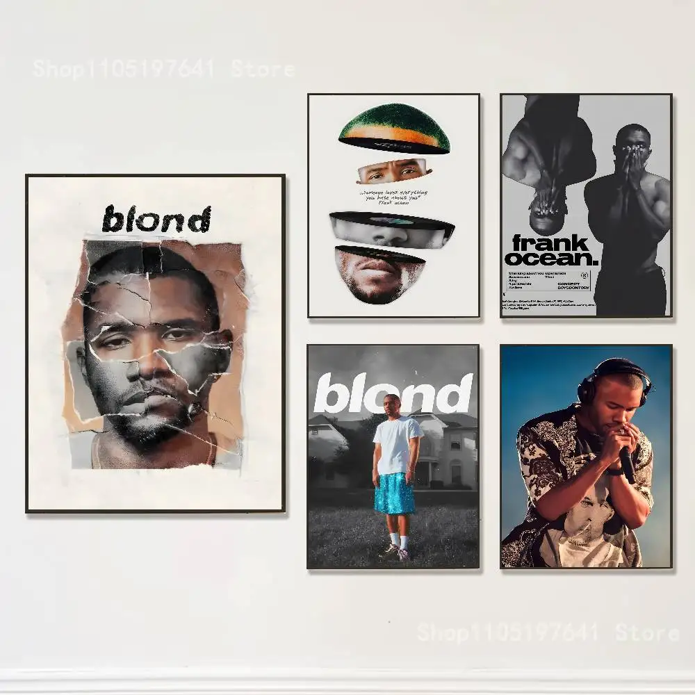 

Singer F-Frank Ocean Club Bar Paper Vintage Poster Wall Art Painting Bedroom Study Stickers