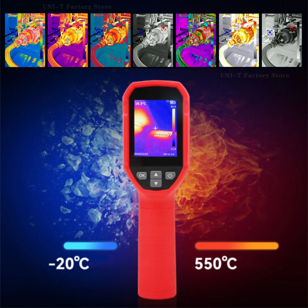 UNI-T UTi160S Thermal Imager Infrared Thermal Imaging Camera Resolution 160x120 IR Thermographic Camera with Laser PC Software