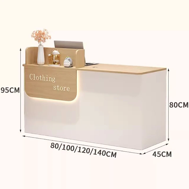 Luxuriöse, trendige Empfangstheke, moderne, einfache, exquisite Glamour-Empfangstheke, italienisches Design, Theke Empfang-Büromöbel