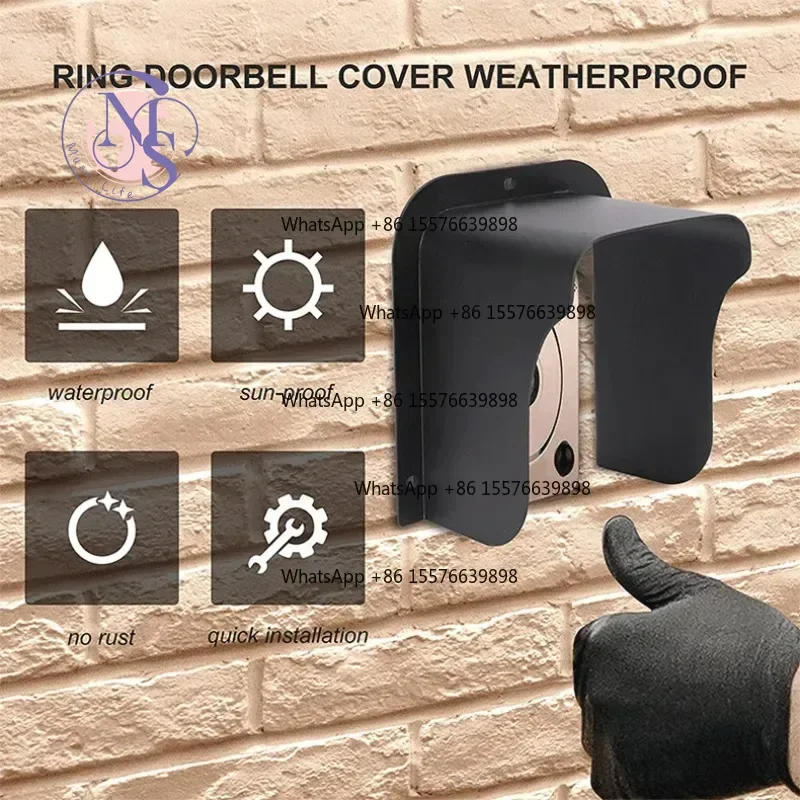 ZOCI-FOR Rainproof Doorbell Protective Box, Outdoor Sun Shell Cover for Access Control Keypad Protective Shell