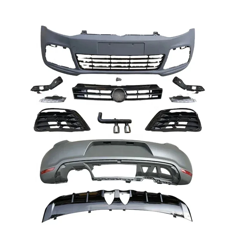 

Factory Direct Car Bumper 2011-2016 Upgrade R Style Front Bumper Rear Bumper Grille Exhaust