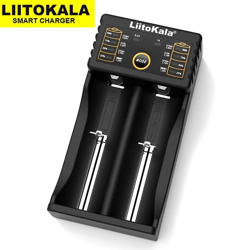 LiitoKala Lii-600 S8 500 PD4 202 18650 Battery Charger 3.7V 18350 18500 21700 25500 26650 1.2V AA AAA NiMH/Cd Lithium-ion