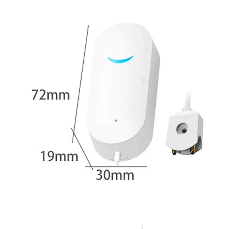 Tuya Wifi Waterlekkagesensor Smart Home Waterlekkage Detector Overstroming Waarschuwing Overflow Beveiliging Via Smart Life