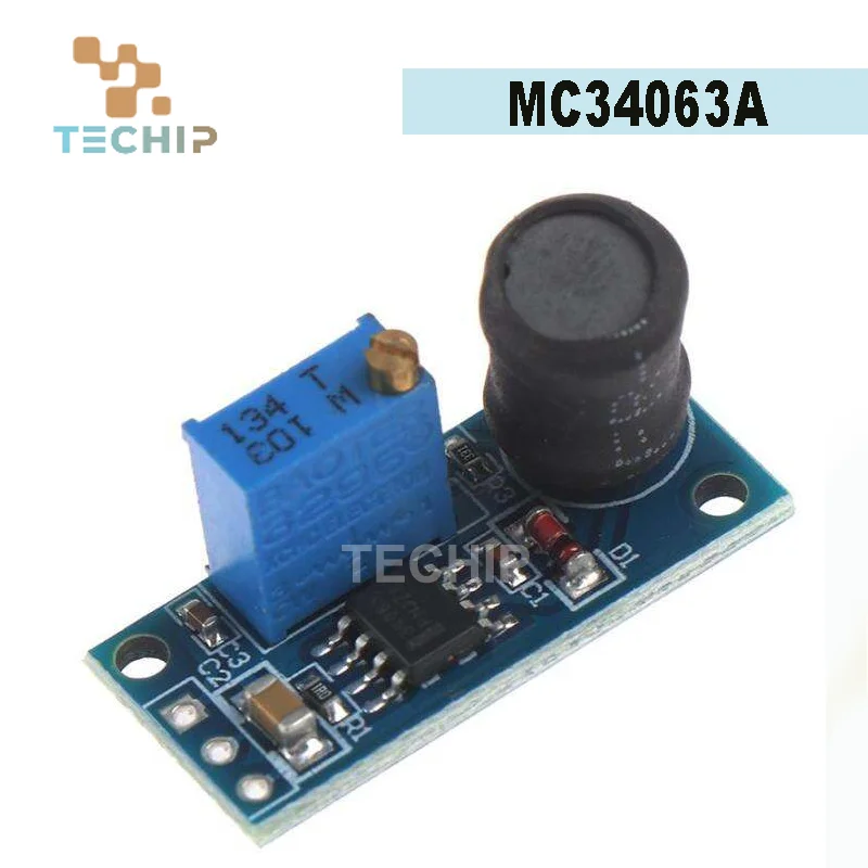 1-5 uds MC34063A módulo de voltaje negativo de voltaje positivo DC-DC 3,6 v-36 v módulo de voltaje inverso