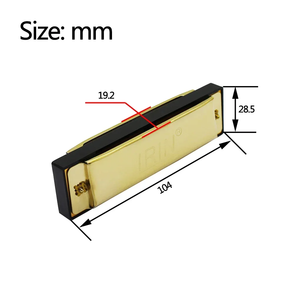 IRIN Harmonica 10 Hole 20 Tones Harmonica Mouth Organ Music Enthusiasts Woodwind Instrument Professional Harmonica - view 4