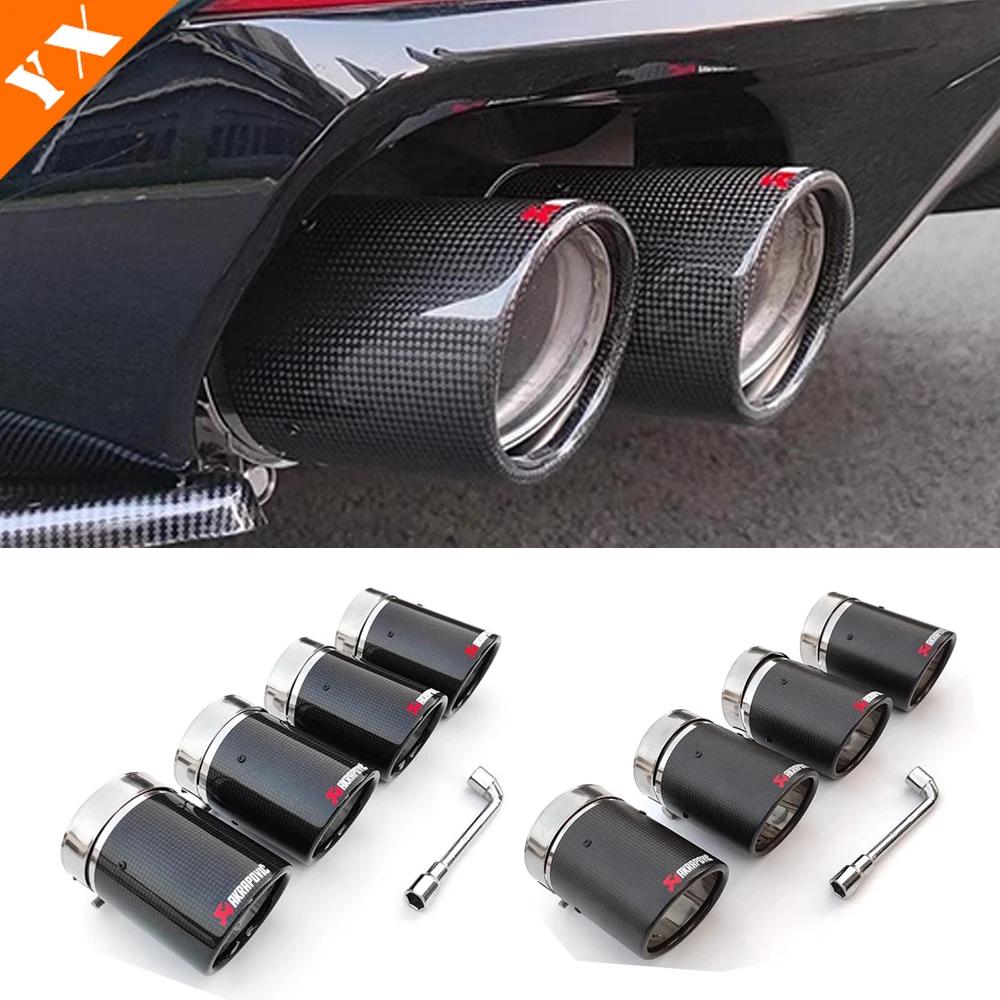 For Chery Arrizo 8 2022-2024 Accessories Stainless Car Cover Muffler Exterior Back Pipe Dedicate Exhaust Tip Tail Outlet Parts