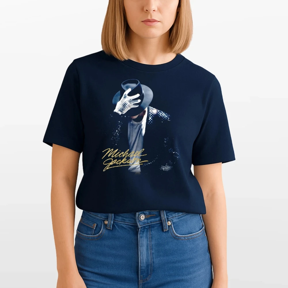Michael Jackson 80s Thriller T-Shirt mit Rundhalsausschnitt, Unisex, Sommer-Streetwear-Shirt/T-Shirt aus reiner Baumwolle, grafische T-Shirts – Detail 5