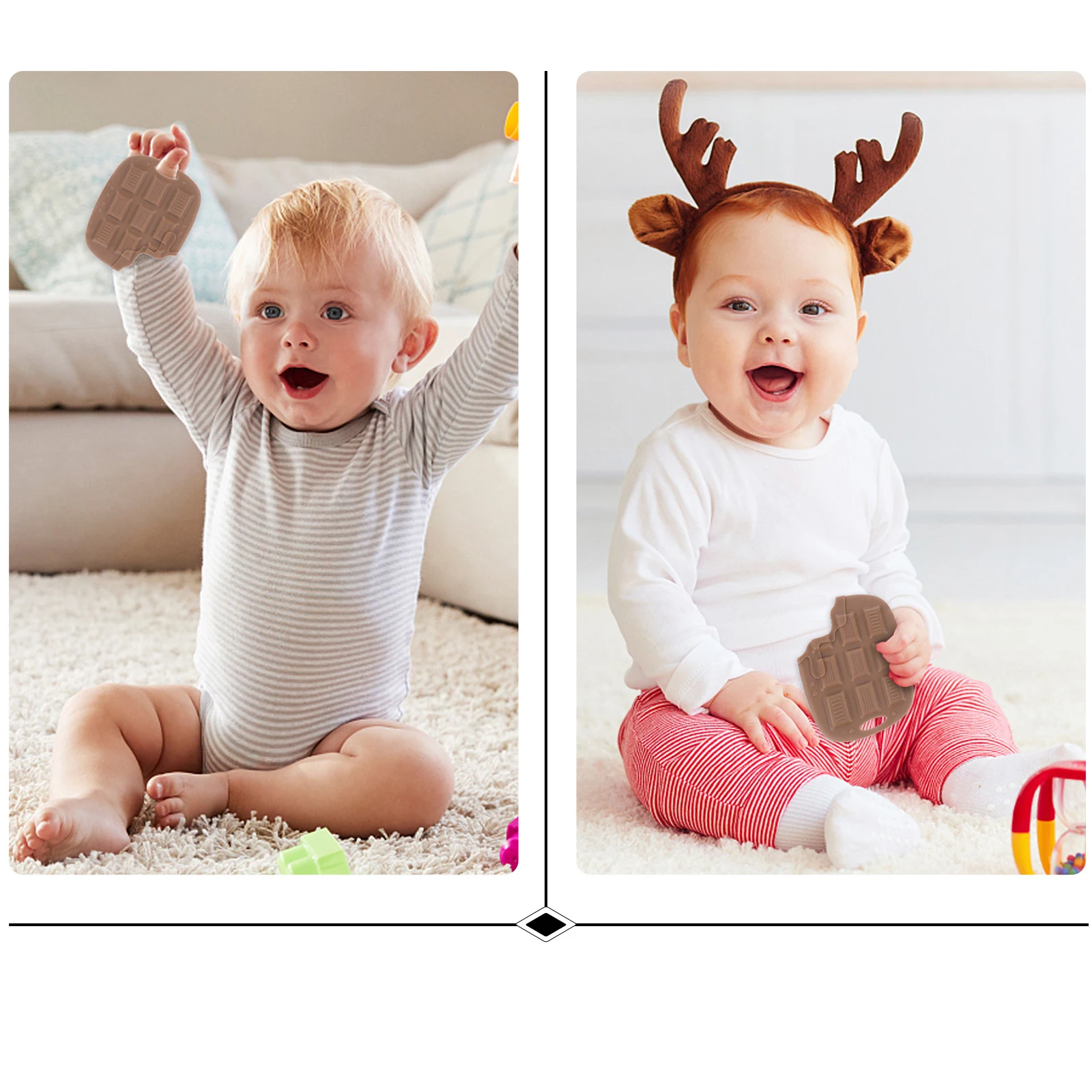 

Silicone Baby Teether Durable Safe Long Use Molar Rod Chew Toys Teeth Stick Gum Massage Infant Care Teether for Babies