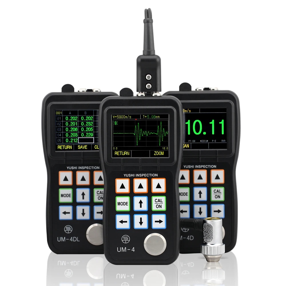 YUSHI UM-4DL NDT UTG UT Ultraschall-Dickenmessgerät mit Scan-Schnappschuss