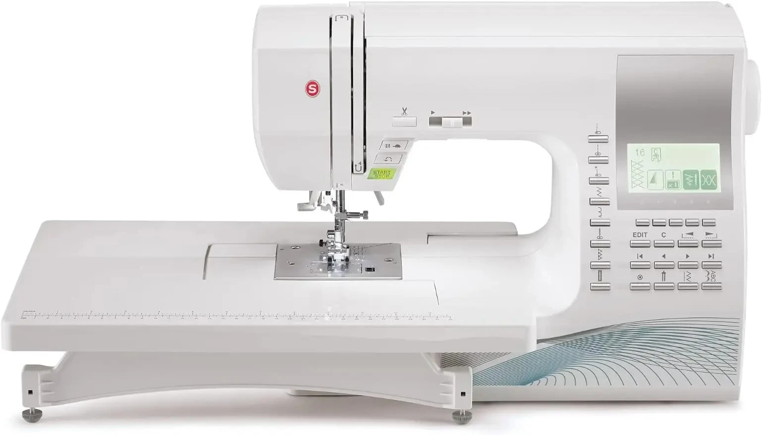 المغني |   ماكينة خياطة وخياطة اللحف 9960 مع مجموعة ملحقات، امتداد - 600 غرزة ووضع تجريبي تلقائي إلكتروني، 28.22 ص