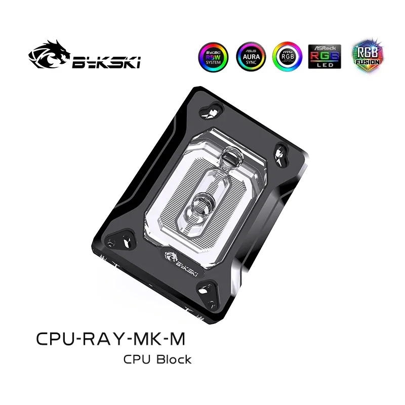 Bykski CPU Water Block Use for AMD RYZEN3000 AM3 AM4 1950X TR4 X399 X570 Motherboard / RYZEN 3000/5000/7000 5V 3PIN A-RGB AURA