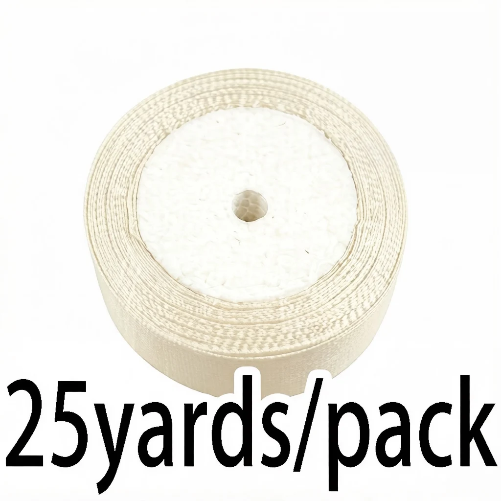 Ivory Satin Ribbon Wholesale Gift Wrapping Christmas ribbons