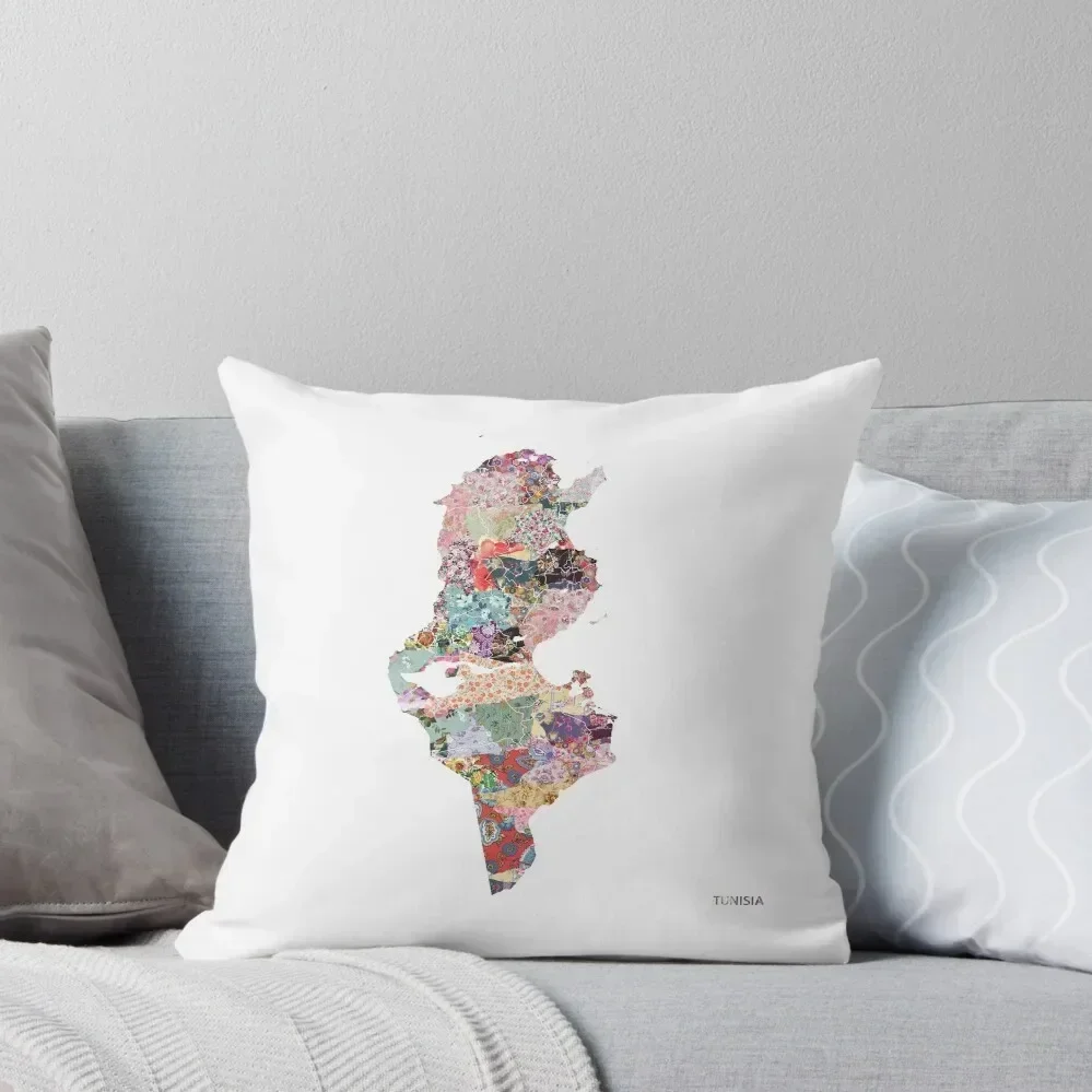 

Tunisia map Throw Pillow Pillow Cases Decorative Pillows Aesthetic christmas decorations 2025 Plaid Sofa pillow