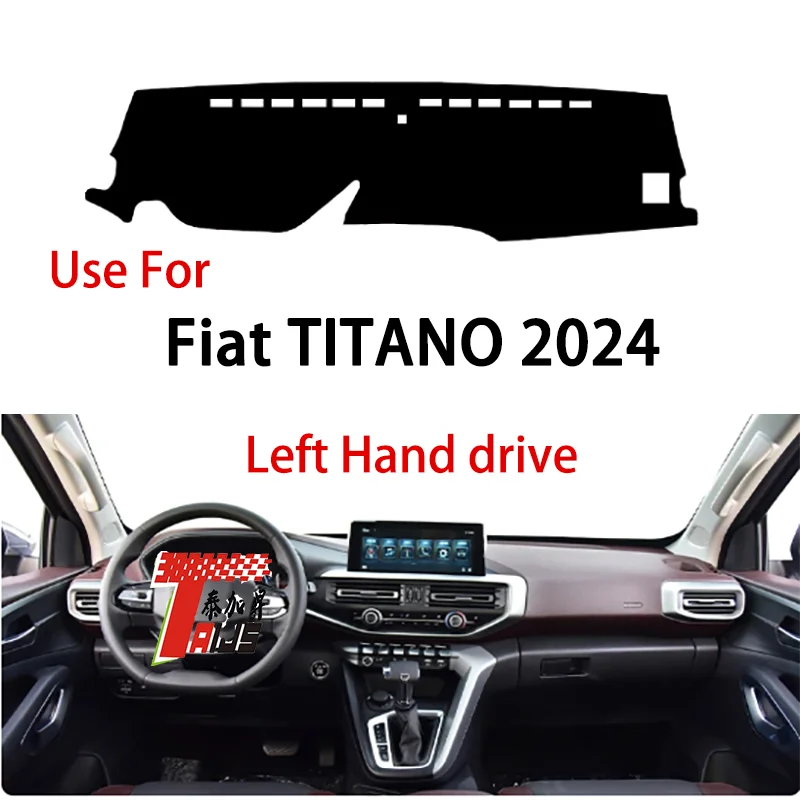 

TAIJS factory anti dirty high-end Suede dashboard cover for Fiat Titano 2024 Left hand drive hot selling