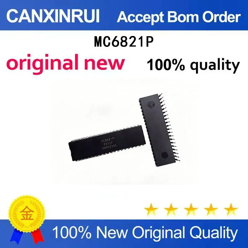 (5-100 Pieces) Brand new original MC6821P MC6821 direct insertion DIP-40 microcontroller chip IC