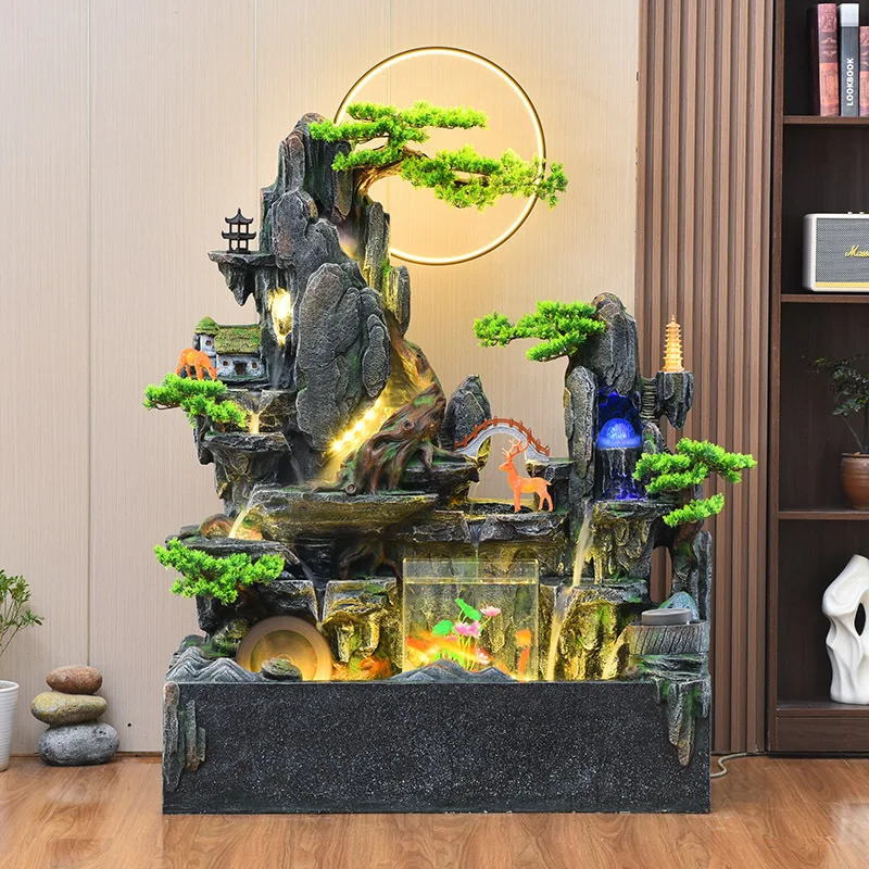 Pool Fountain Outdoor Backyard Water Feature Fish Tank Pond Decoration Living Room Balcony Courtyard Company Hotel Attractive