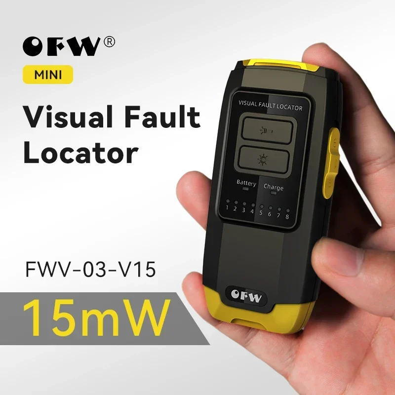 OFW Mini Visual Fault Locator 15-30 mw Glasvezelkabel Tester FC/SC/ST Connector RJ45 Kabel Test Optische Rode Laser VFL