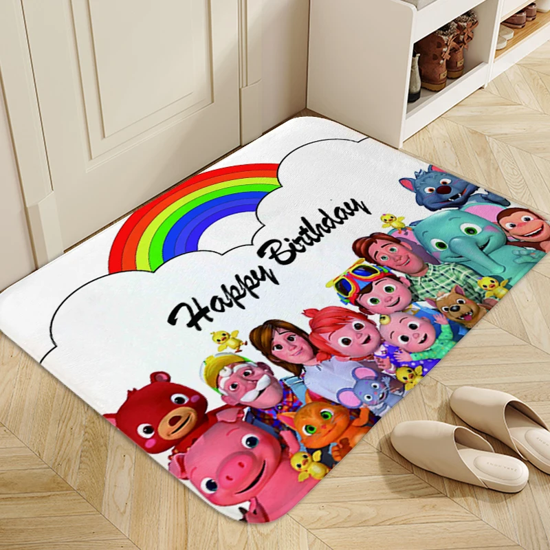 Custom Washable Non-slip Kitchen Rug A-Cocomellons Aesthetic Bathmat Room Decorating Items Funny Doormat Entrance Door Foot Mat