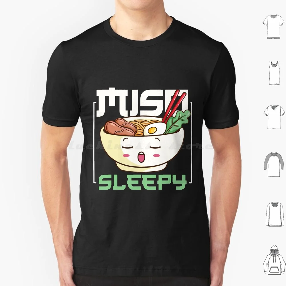 Miso Sleepy Ramen For A Anime Manga Fan camiseta hombres mujeres niños 6xl ¿Qué es negro? ? ? ? ¿Qué es el significado del negro negro?